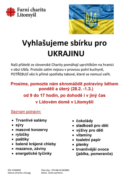 Sbírka pro Ukrajinu