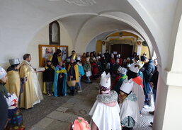 Koledníkům na cestu požehnal probošt Zdeněk Mach