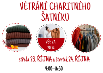 Větrání charitního šatníku