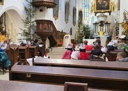 Koledníkům v Litomyšli požehnal na cestu p. Zdeněk Mach