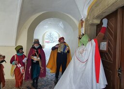 K+M+B 2026 na vratech proboštství Litomyšl