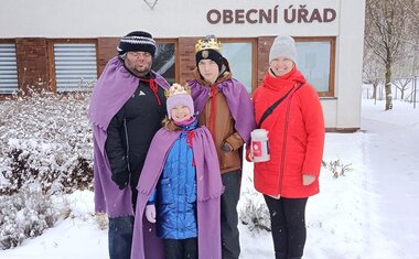 Další skupinka koledníků z Čisté