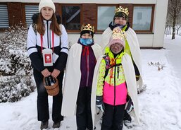 V Čisté u Litomyšle letos koledovalo 7 skupinek