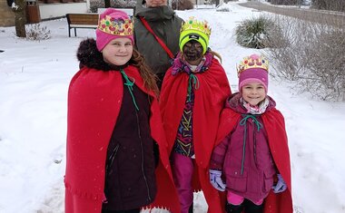 Tříkrálová koleda v obci Čistá 