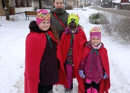 Tříkrálová koleda v obci Čistá 