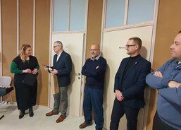 Starosta města Litomyšl pan Daniel Brýdl spolu s paní ředitelkou Litomyšlské Charity Věrou Dvořákovou a další hosté