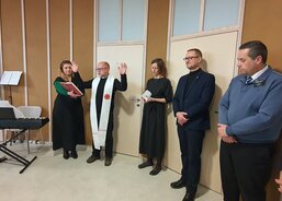 Vilu Skřivánek požehnal kaplan pro Charitu p. Milan Romportl