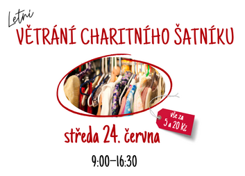 Letní větrání charitního šatníku